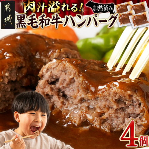 ソースが溢れる黒毛和牛のハンバーグ_AO-7704 2009664 - 宮崎県都城市