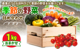 風の子ファームの野菜を季節に合わせてたっぷりお届け！プロが目利きをして厳選した朝どれ野菜を1kg詰め合わせました♪お届けするお野菜は季節毎に異なります。商品画像に野菜カレンダーがございますので、そちら