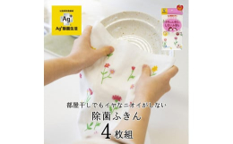 ふきんに付着した雑菌をしっかり抗菌、イヤなニオイを抑える「Ag+除菌ふきん」Ag+(銀イオン)には「光触媒除菌繊維 銀世界」を採用 Ag+(銀イオン)で繊維に付着した気になる菌を「直接抗菌」と「光触媒