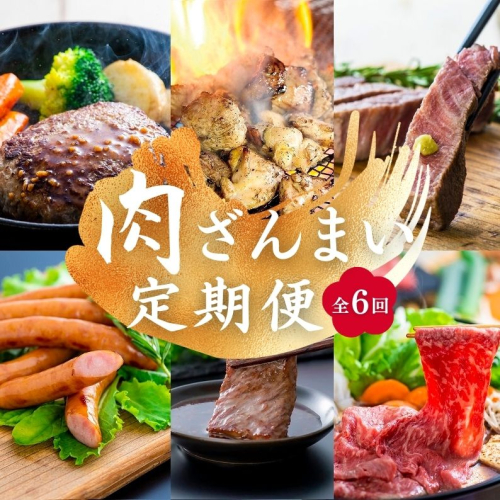 MA-02 肉ざんまい定期便 全6回 6か月 牛肉 焼肉 ステーキ スライス 鶏肉 ウインナー ハンバーグ 201453 - 大分県豊後高田市