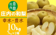食の都庄内　庄内の和梨【幸水or豊水】約10kg※8月下旬ごろより順次配送