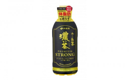 お～いお茶　濃い茶PREMIUM STRONG470ml　24本セット　［おーいお茶 ペットボトル ケース 箱 伊藤園 静岡］ 2017238 - 静岡県御前崎市