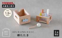 4色のキャンディ棒をまあるいハンマーで何度もたたいて、音や感覚を楽しむおもちゃです。ボール落としに比べてたたく的が小さい為、手や腕を上手に使うためのコントロール力や集中力を育みます。最後までたたき終わ