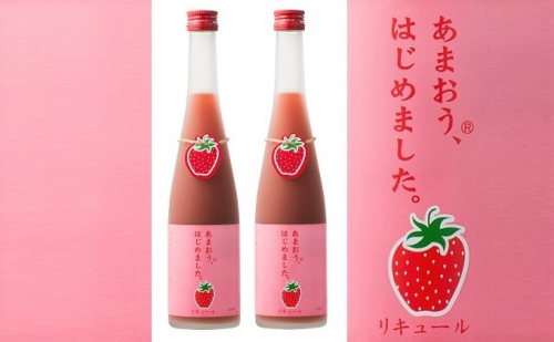 あまおう梅酒　500ml×2本　＜篠崎＞ お酒 洋酒 リキュール類  201956 - 福岡県朝倉市