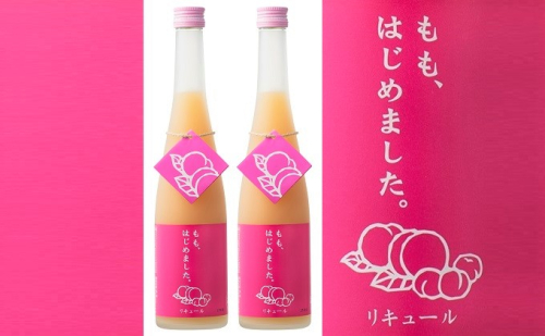 もも梅酒　500ml×2本　＜篠崎＞ お酒 洋酒 リキュール類  201958 - 福岡県朝倉市