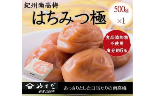 紀州南高梅 はちみつ極 塩分約6％ 500g ［YM9］ 2020251 - 和歌山県上富田町