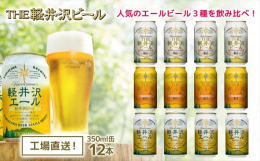 THE軽井沢ビールで人気のエールビール3種が4本ずつ合計12本入ったセットを【3か月連続定期便】でお届けします。地元佐久・軽井沢浅間山の清らかな冷涼名水で仕込んだクラフトビール。原材料にこだわり、7人