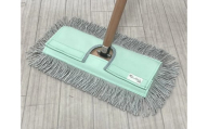 市販のハンドルにカンタン装着[むろの屋]デザインフロアモップ(ハンドルなし) 帆布ミントグリーン 日用品 掃除用品 モップ 最高級 マイクロファイバー かわいい おしゃれ デザイン インテリア HYLON ハイロン