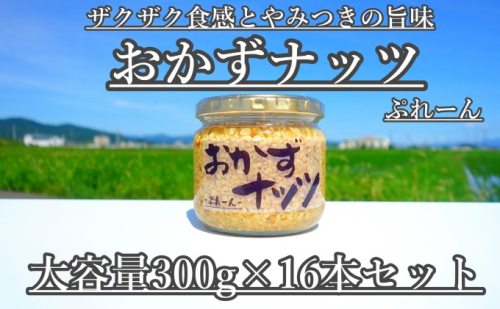 【大容量】おかずナッツ ぷれーん 300g×16本 瓶詰 調味料  202373 - 福岡県朝倉市