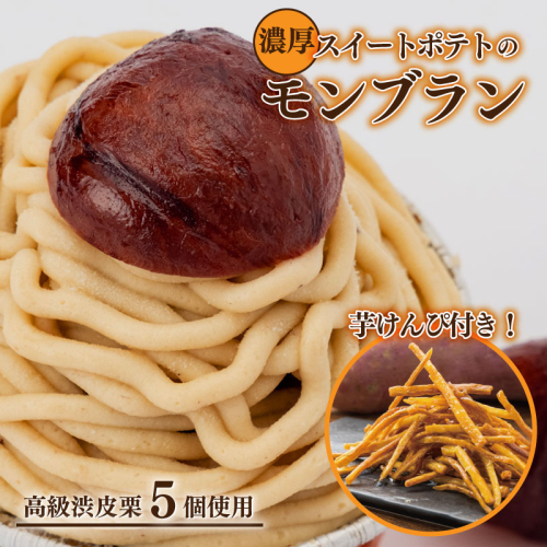 【期間限定】高級渋皮栗 5個と芋匠さのやの自慢のスイートポテトが入ったモンブランと芋けんぴセット 099H1261 2023857 - 大阪府泉佐野市