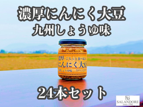 濃厚にんにく大豆_九州しょうゆ味_24本セット 加工食品 豆類 大豆ミート 独自製法 高たんぱく 食物繊維 ミネラル ビタミン オリジナルの味付け プレーン  202486 - 福岡県朝倉市