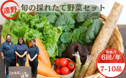 岩手県遠野市の厳しい昼夜の寒暖差によって旨みがぎゅっと詰まった野菜7〜10品セットを、年6回奇数月に配送いたします。発送月のお申込み分は翌発送月より定期便の回数に合わせてのお届けとなります。【関連ワー