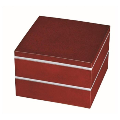 二段重箱 6.0寸 ななこ シール蓋付・仕切り付【YG99】 2026566 - 和歌山県那智勝浦町