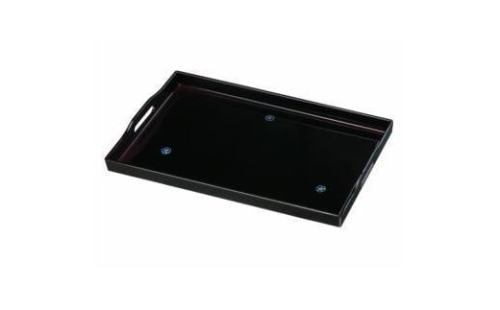 長手盆 48cm 溜 貝張 やまと梅【YG415】 2026862 - 和歌山県那智勝浦町