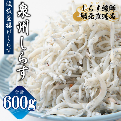 減塩 釜揚げしらす 600g【小分け 150g×4P シラス しらす sirasu 海鮮 人気 おすすめ 産地直送】 G2182-1 2026890 - 大阪府泉佐野市