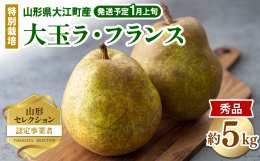 【配送不可：沖縄県・離島】 【糖度13度以上 ・山形セレクション認定品・山形洋梨・大江町産・鈴木果樹園】 【出荷予定：2026年1月上旬頃から順次発送予定】 50年以上化学肥料は一切使わず手作りの有機