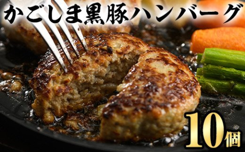A5-023 かごしま黒豚ハンバーグ(130g×10個)【肉の名門　一真】 203743 - 鹿児島県霧島市