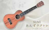 SUMIあんずウクレレ ( コンサート ) 国産木材 ハンドメイド 高音質 アコースティック 希少材