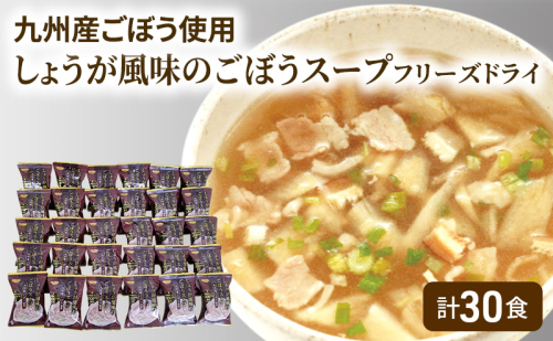 ~九州産ごぼう使用~ しょうが風味のごぼう フリーズドライスープ 30食 2042916 - 福岡県大刀洗町