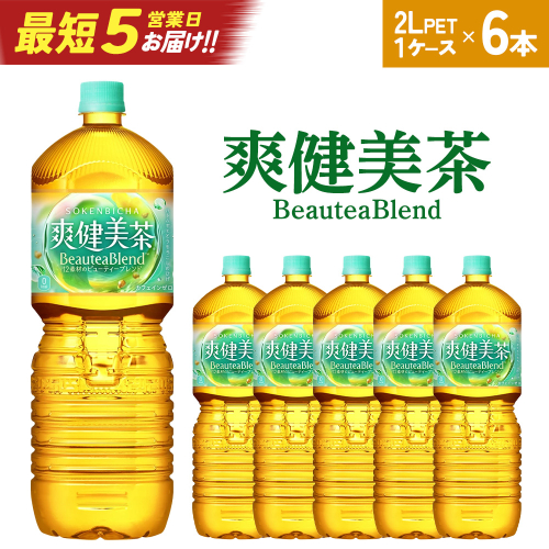【最短5営業日着！】爽健美茶2LPET×6本　【04301-0528】 2047802 - 宮城県蔵王町