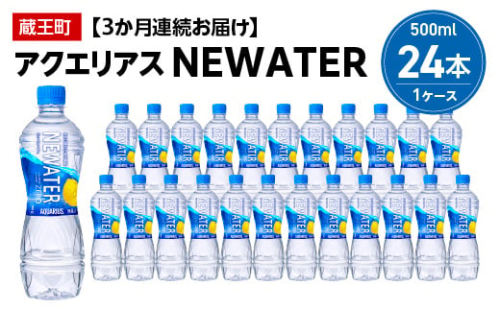 【3か月連続お届け】アクエリアスNEWATER　500ml PET×24本　【04301-0649】 2047955 - 宮城県蔵王町