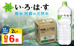 【ふるさと納税】【全12回定期便】 い・ろ・は・す 阿蘇の 天然水 2L 6本×12回 計72本 2L×6本×1ケース 【コカ・コーラボトラーズジャ