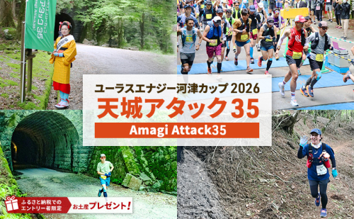トレイルランニング大会「ユーラスエナジー河津カップ2026　天城アタック35」参加券　チケット スポーツ 出走権 ランニング トレイルラン 名所巡り 河津七滝 伊豆半島 河津町 静岡 2059268 - 静岡県河津町
