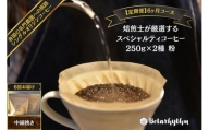 【定期便】スペシャルティコーヒー【粉】定期便 250g×2種 6ヶ月 mi0043-0006