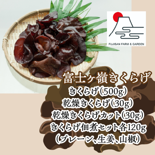 富士ヶ嶺きくらげ満足セット FDY003 2060353 - 山梨県富士河口湖町