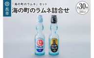 海の町のラムネ詰合せ　大和ラムネ しおラムネ 瓶ラムネ びんラムネ ドリンク 清涼飲料水 トビキリ 中元本店 広島県 呉市
