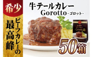 E365p 【2024北野エースカレー大賞受賞】【大容量50食分!】牛テールカレーゴロット50箱セット(各350g)【豊味館】感動のやわらかさ Gorotto 長崎 佐世保 九州 レトルトカレー ビーフカレー