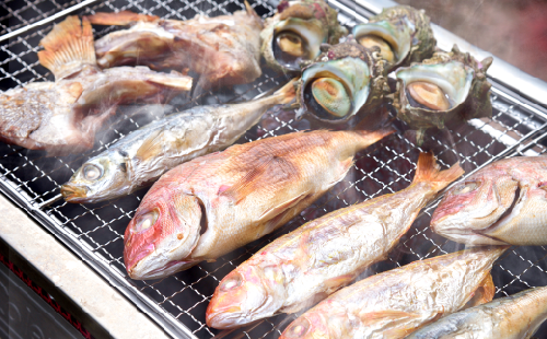 A466 九十九島高島浜焼きBBQセット山盛り 2063840 - 長崎県佐世保市