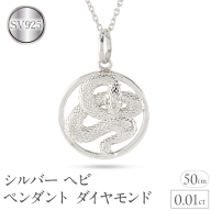 ヘビ 蛇 ペンダントトップ スネーク ネックレス メンズ ダイヤ シルバー ダイヤモンド 0.01ct ペンダント 大ぶり サークル sv925 干支 巳年 ジュエリー シンプル 記念日 誕生日 人気 ギフト 普段 使い 贈り物241017sh203dsm SWAA234