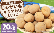 じゃがいも キタアカリ Lサイズ 約10kg×2箱 計約20kg （JA） ジャガイモ 芋 いも イモ 国産 【2025年9月下旬-12月下旬迄発送予定】