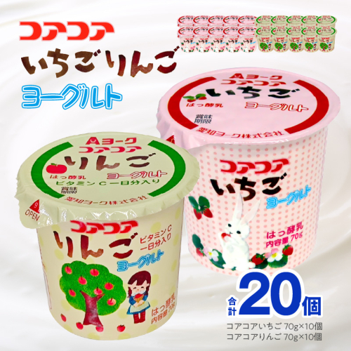 愛知ヨーク　コアコアいちご・コアコアりんご　20個入［108A06］ 2069397 - 愛知県小牧市