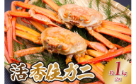 【先行予約】【令和7年9月以降順次発送】【活香住ガニ　約1kg×2匹】 冷蔵 香住港 新鮮香住ガニ  かに カニ 紅ズワイガニ 紅ずわいがに 紅 新鮮 国産 鍋 かにすき 脚 足 爪 身 肩 兵庫県 香美町 香住 日本海 宿院商店 43000円 33-34