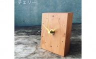 木のマグネット置時計（チェリー薄赤茶） mi0037-0010-2