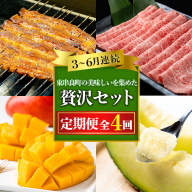 【1906103b】東串良町の美味しい！を贅沢に集めた4回定期便(3・4・5・6月) うなぎ 高級 ウナギ 鰻 国産 蒲焼 蒲焼き たれ 肉 牛肉 ロース しゃぶしゃぶ すき焼き マンゴー メロン アールスメロン 鹿児島 ふるさと 【東串良町】