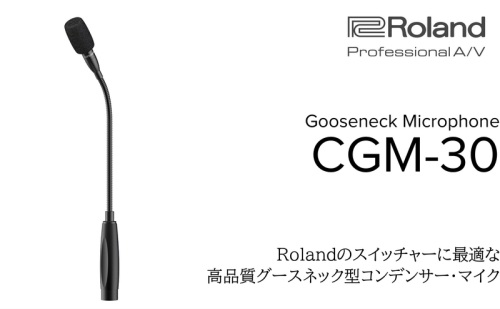 【Roland Pro A/V】グースネック型マイク/CGM-30【配送不可：離島】 コンデンサーマイク マイク Web会議 配信 シンプル 高品質 高音質 高感度 ローランド 浜松市 2072771 - 静岡県浜松市