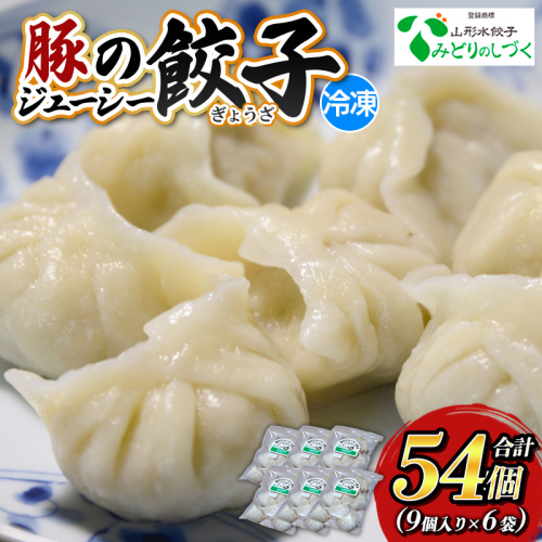 豚のジューシー餃子 9個入り×6袋(計54個) FZ26-734 2072888 - 山形県山形市