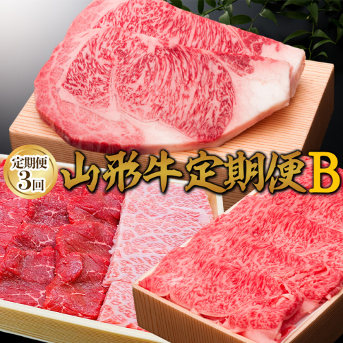 【定期便3回】山形牛定期便B[冷蔵便] FY25-074 2072930 - 山形県山形市