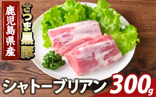 K-485-A 鹿児島県産さつま黒豚 シャトーブリアン(計300g)【ふるさと産直バザール】霧島市 シャトーブリアン ヒレ肉 黒豚 国産 鹿児島県産 肉 精肉 2073471 - 鹿児島県霧島市