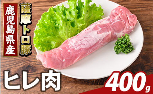 K-486-A 鹿児島県産 薩摩トロ豚 ヒレ肉(計400g)【ふるさと産直バザール】霧島市 ヒレ肉 国産 鹿児島県産 肉 精肉 2073478 - 鹿児島県霧島市