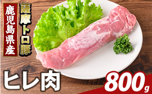 K-486-C 鹿児島県産 薩摩トロ豚 ヒレ肉(計800g)【ふるさと産直バザール】霧島市 ヒレ肉 国産 鹿児島県産 肉 精肉 2073501 - 鹿児島県霧島市
