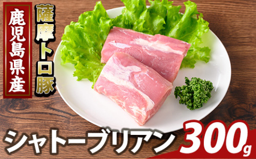 K-487-A 鹿児島県産 薩摩トロ豚 シャトーブリアン(計300g)【ふるさと産直バザール】霧島市 シャトーブリアン ヒレ肉 国産 鹿児島県産 肉 精肉 2073502 - 鹿児島県霧島市