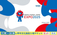 【堺市ふるさと納税】大阪・関西万博入場チケット＜一日券／小人＞ + 堺市文化施設めぐりチケットセット