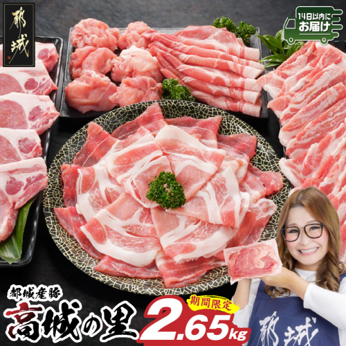 「高城の里」わくわく2.65kgセット(真空)≪みやこんじょ快速便≫(CP)_16-8401-s-R-CP 2074133 - 宮崎県都城市