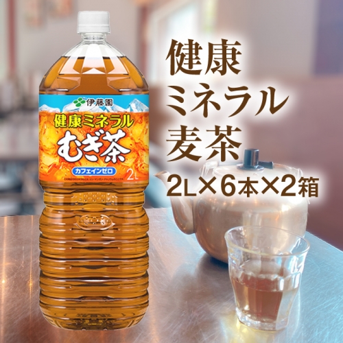 健康ミネラル麦茶2L×6本×2箱【500004】 207984 - 北海道恵庭市