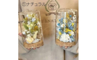 【ナチュラル】ドライフラワー ボトルアレンジM ナチュラルorシック  ドライフラワー 乾燥花 プリザーブドフラワー アレンジメント フラワーアレンジ 三次市/ iolite flowers[APBT004-1]