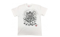 手描きTシャツ 仏画 ガネーシャ 白 (半袖 Mサイズ)【1615509】